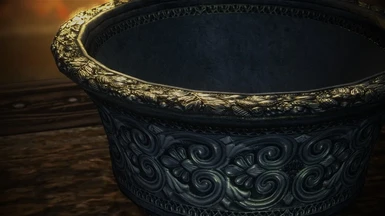 Silver bowl detail