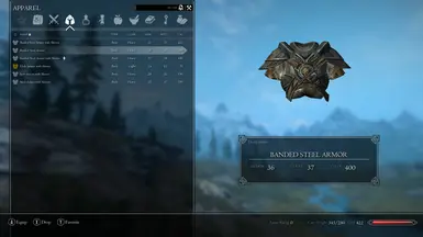 Banded Steel Armor Inventory