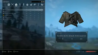 Banded Iron Armor with Sleeves Inventory