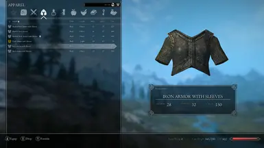 Iron Armor with Sleeves Inventory