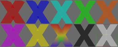 ColoredXMarkers