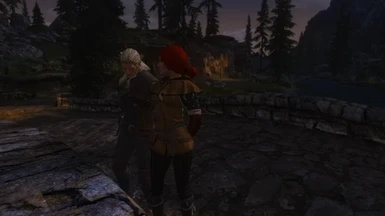 Triss and Geralt