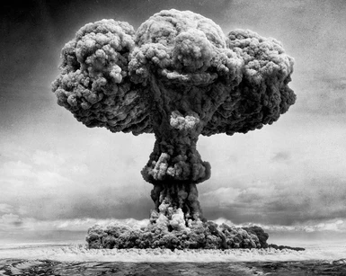 atomic bomb black white