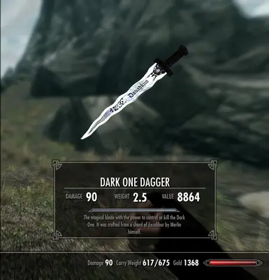 DarkOneDagger Inventory