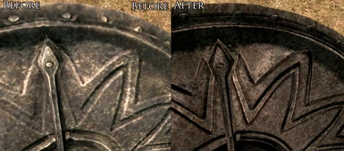 Banded Iron Shield - Back Comparison