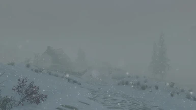 Severe blizzard using option with less fog