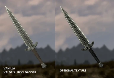 Valdrs Lucky Dagger patch with alternate texture - optional
