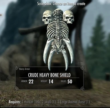 Crude Bone Shield - also available in Light