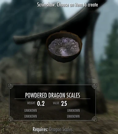New Ingredient - Powdered Dragon Scales