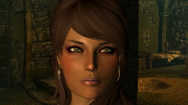 coco with patched mature skin face texture