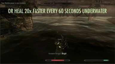  Or heal 20x faster every 60 seconds underwater
