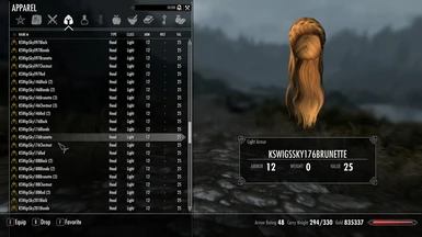 Hair style now visible on crafting and equipping menus