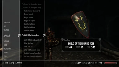 Shield of the Flaming Rose