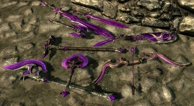 Purple weapons