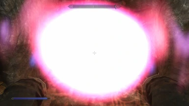I dont think it is suppose to do that when casting fire Disabled lens flare for a temporary solution