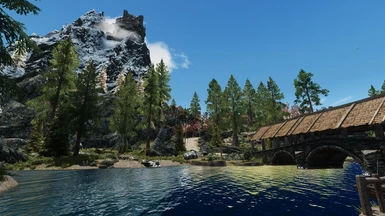 Teh view from Leafrest with Skyrim Bridges