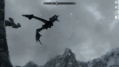 Dragon flying overhead