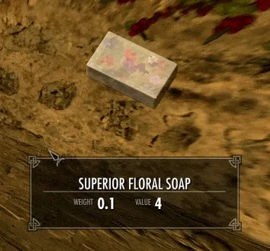 Shimmering superior floral soap