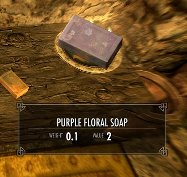 Purple Floral Soap
