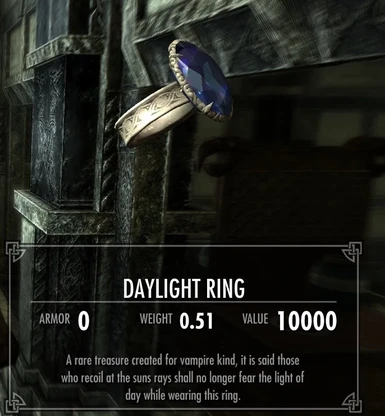DayLight Ring- A Vampiric Thirst Add-on