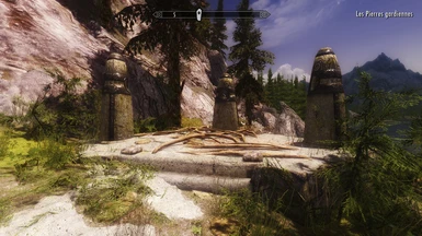 Guardian stones with vivid weathers