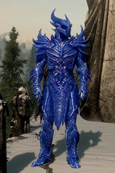 Daedrick Armor Blue Front New