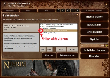 Enable-Wait-No-Heal Mod in Enderal aktivieren  02