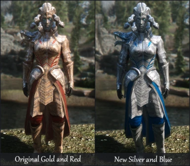 Medusa Armor Recolor - Silver and Blue at Skyrim Nexus - Mods and Community