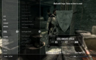 4 Steel Knights Shields