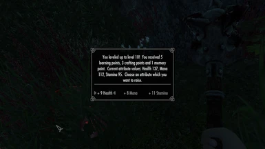 Enderal - Level-Up With Attributes Display