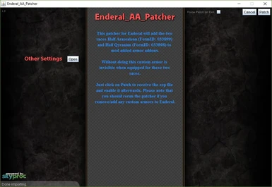 Enderal ArmorAddon Patcher