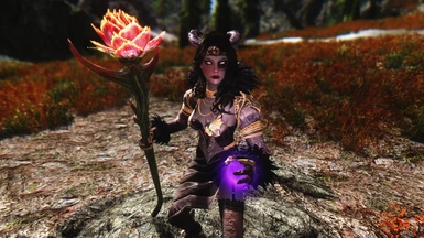 Acalypha with Sanguine staff and Tera Armour