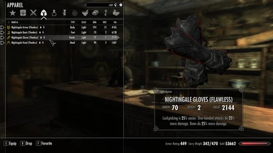 New Gloves Stats - level 32 and up