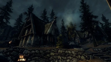 View from Breezehome in Whiterun
