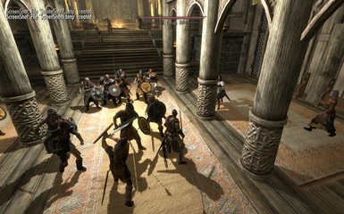 Fighting the Whiterun Guards the Companions and the Jarls men