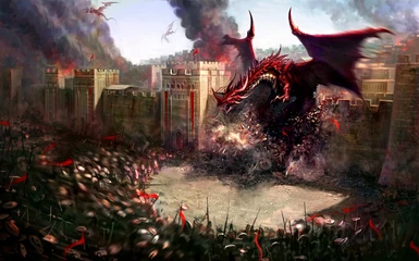 21786 fantasy dragon attack of the red dragon