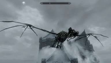 Riding a Skeletal Flying Dragon3 - Castle Volkihar