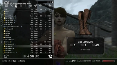 Link Boots in game