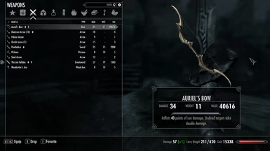 Like I said your archery skill will affect the damage this character almost never uses a bow