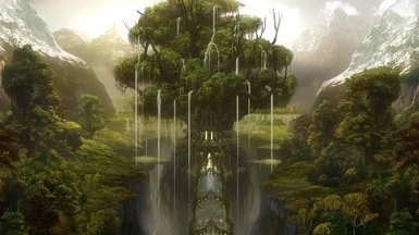 Tree of life fantasy world wallpaper background