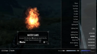 New Destruction Spell Master Flames