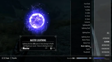New Destruction Spell Master Lightning