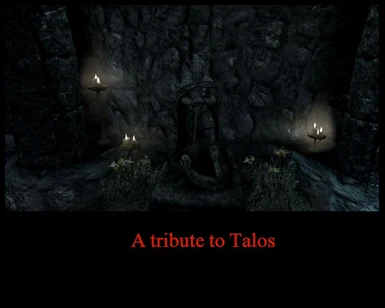 Small Talos Statue in the tunnel