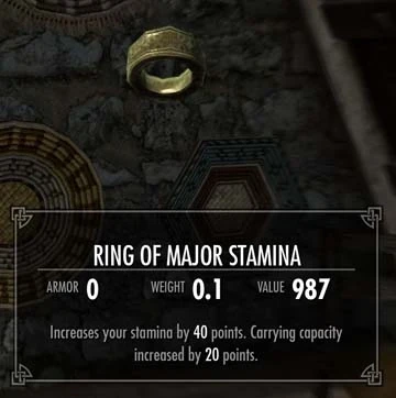 Ring of Major Stamina