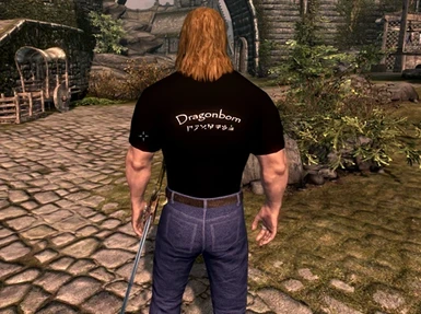 Back of Dragonborn T-shirt