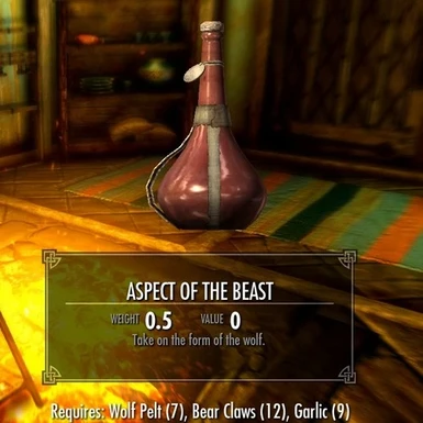 Aspect Of The Beast Potions