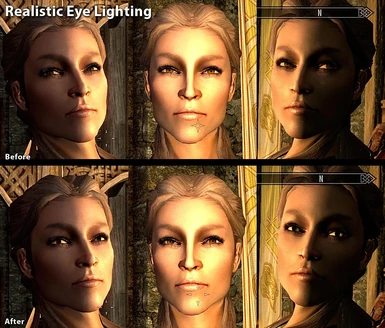 Realistic Eye Lighting comparison