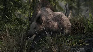 the forest mod api always holding a boar head