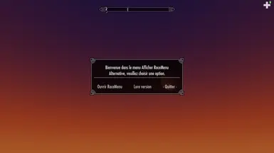 Menu du mod