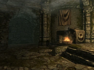 An empty alcove before the quest Darkness Returns is completed